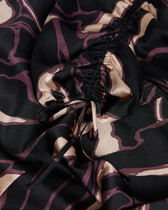 Abstract Print Mini Dress Black Women Ted Baker Clothing Abstract Print Mini Dress Black Women Ted Baker Clothing