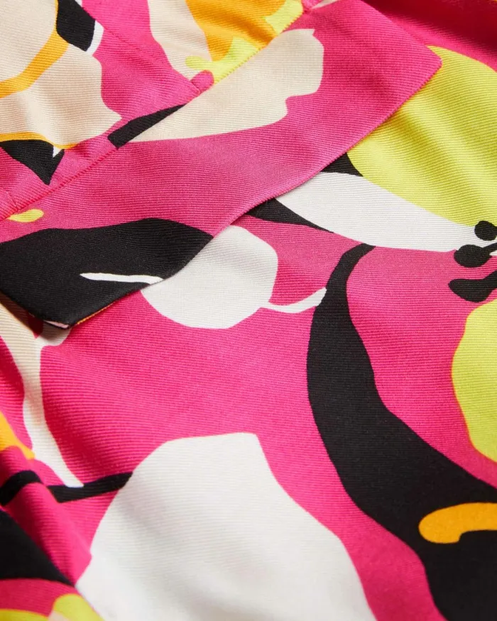 Abstract Print Tailored Shorts Bright Pink Women Ted Baker Pants and Shorts Abstract Print Tailored Shorts Bright Pink Women Ted Baker Pants and Shorts