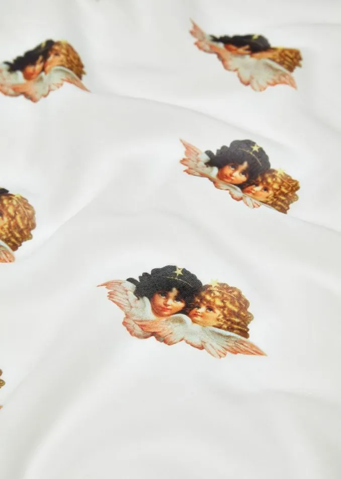 Accessories Fiorucci All Over Angels Bandana Scarf White Multi Accessories Fiorucci All Over Angels Bandana Scarf White Multi