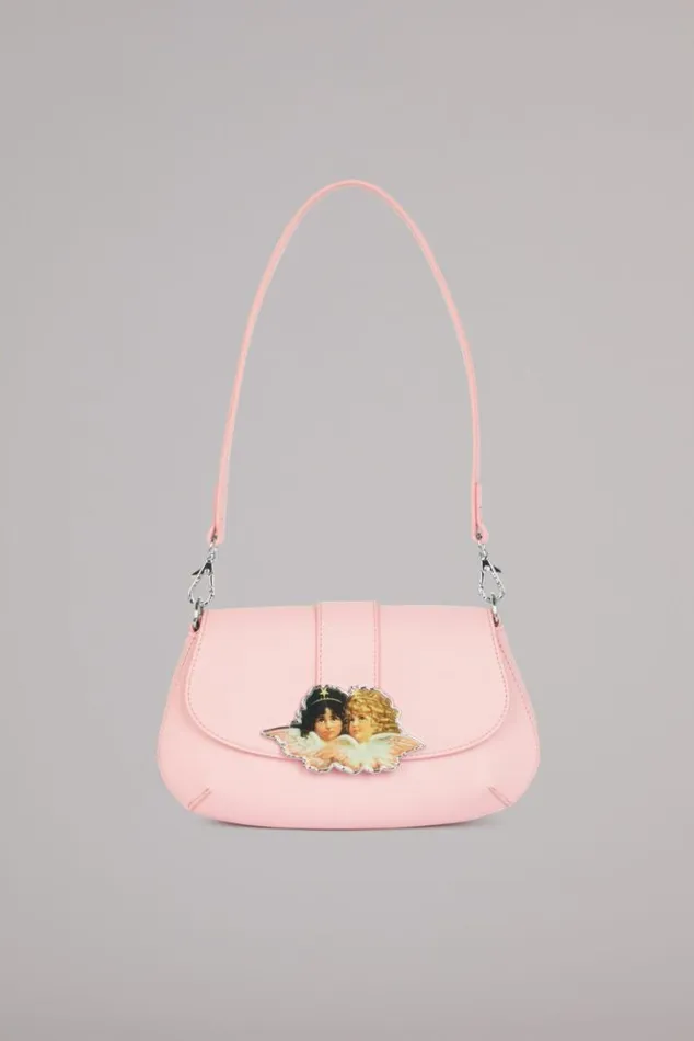 Accessories Fiorucci Angels Plaque Shoulder Bag Pink Pink
