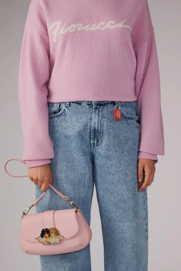 Accessories Fiorucci Angels Plaque Shoulder Bag Pink Pink Accessories Fiorucci Angels Plaque Shoulder Bag Pink Pink