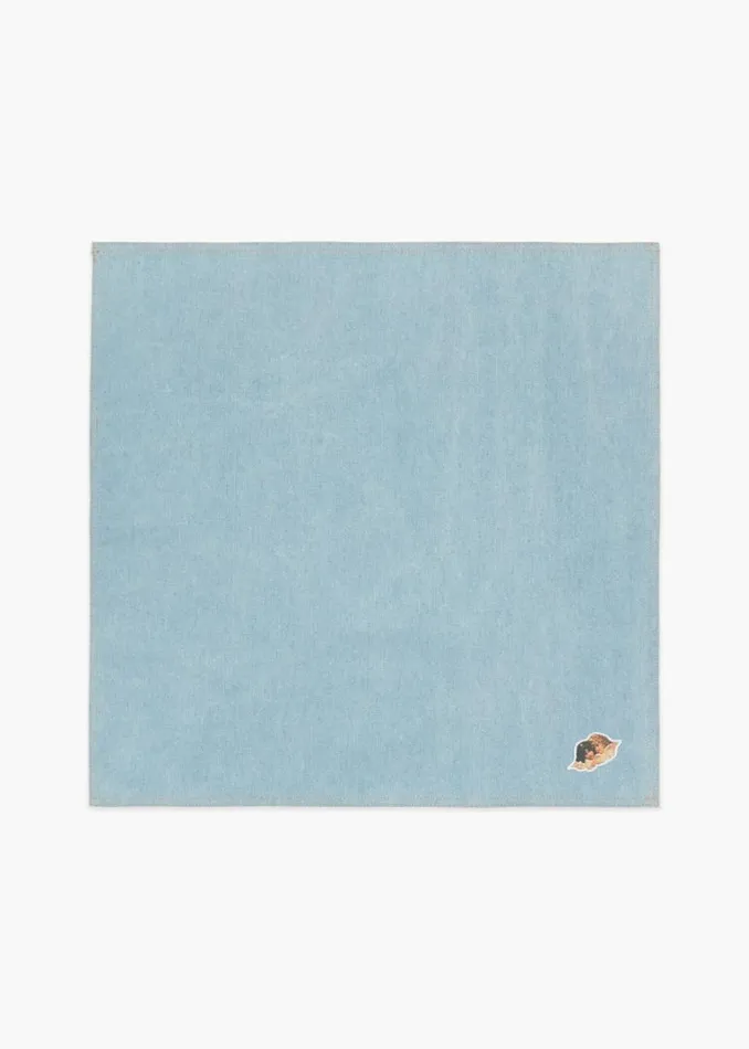 Accessories Fiorucci Icon Angels Denim Bandana Blue Blue