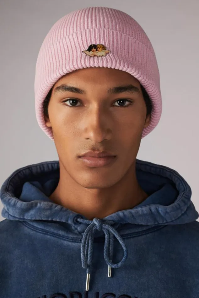 Accessories Fiorucci Icon Angels Plaque Beanie Pink Os Accessories Fiorucci Icon Angels Plaque Beanie Pink Os