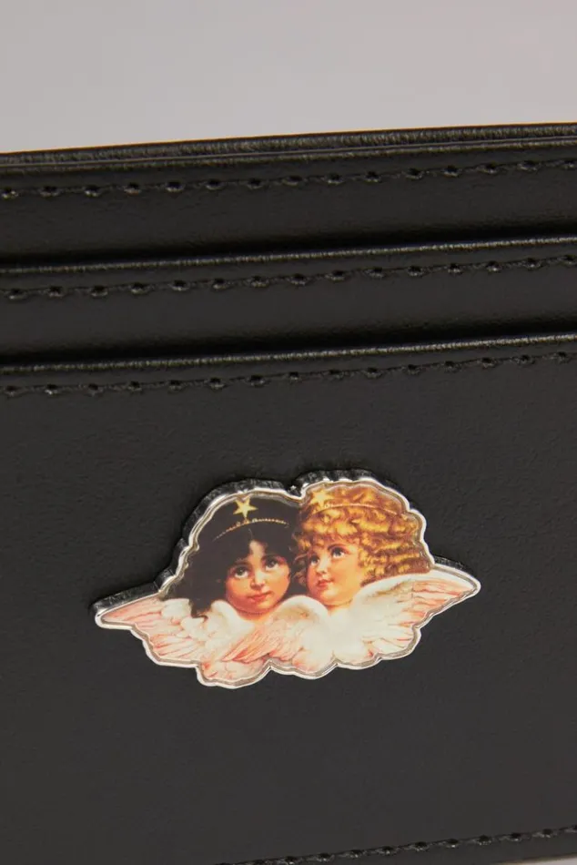 Accessories Fiorucci Icon Angels Plaque Cardholder Black Black Accessories Fiorucci Icon Angels Plaque Cardholder Black Black