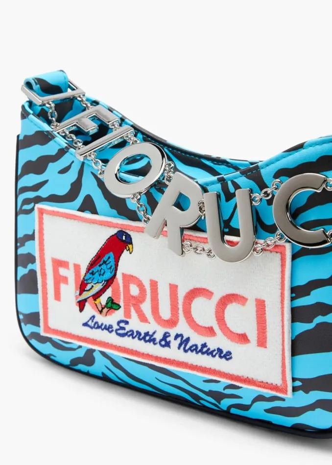 Accessories Fiorucci Love Earth and Nature Shoulder Bag Blue Blue Accessories Fiorucci Love Earth and Nature Shoulder Bag Blue Blue