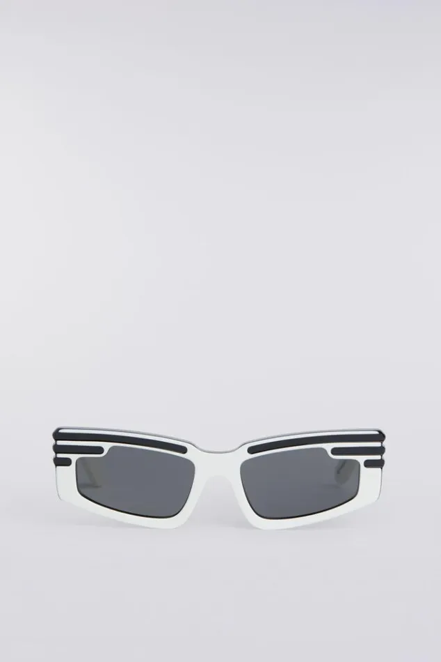 Accessories Fiorucci Rectangular Wing Sunglasses White Os