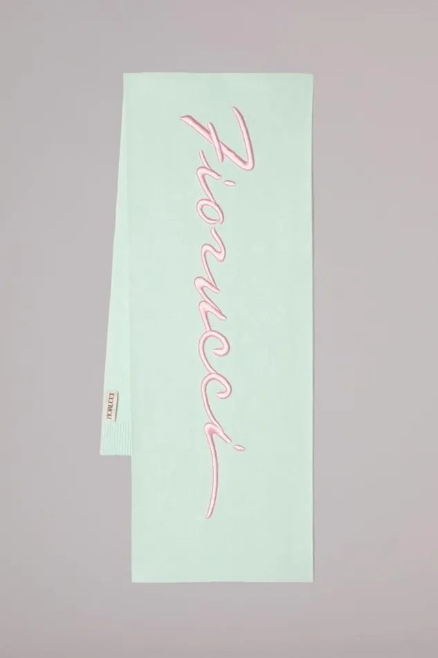 Accessories Fiorucci Squiggle Logo Scarf Green Os
