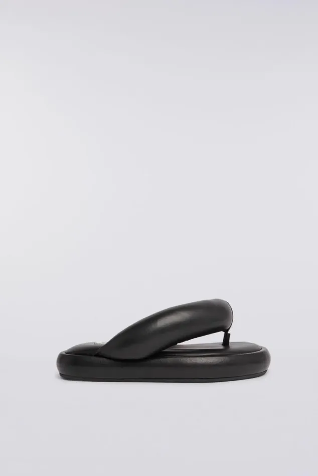 Accessories Fiorucci Vegan Leather Fluff Flops Black Black
