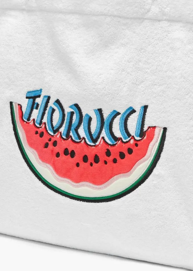 Accessories Fiorucci Watermelon Towelling Tote Bag White White Accessories Fiorucci Watermelon Towelling Tote Bag White White