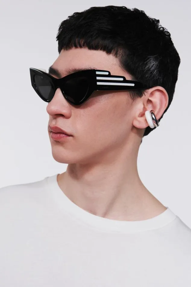 Accessories Fiorucci Wing Sunglasses Black Os Accessories Fiorucci Wing Sunglasses Black Os