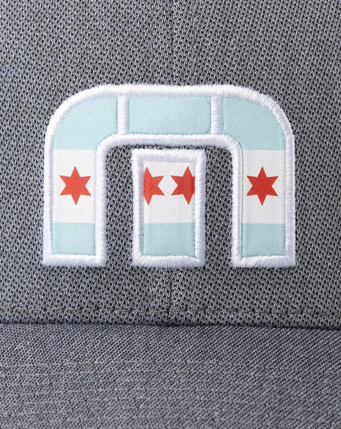 Accessories Fitted TravisMathew MICHIGAN AVE FITTED HAT Heather Quiet Shade