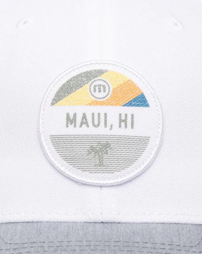 Accessories Fitted TravisMathew TEST THE WATERS FITTED HAT White