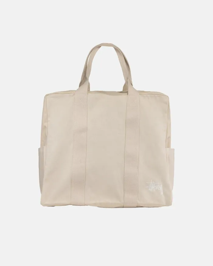 Accessories Men Stussy CANVAS FLIGHT BAG Natural