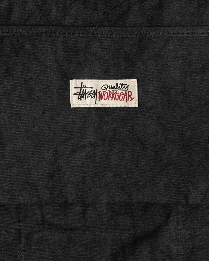 Accessories Men Stussy CANVAS FLIGHT BAG Washed Black Accessories Men Stussy CANVAS FLIGHT BAG Washed Black