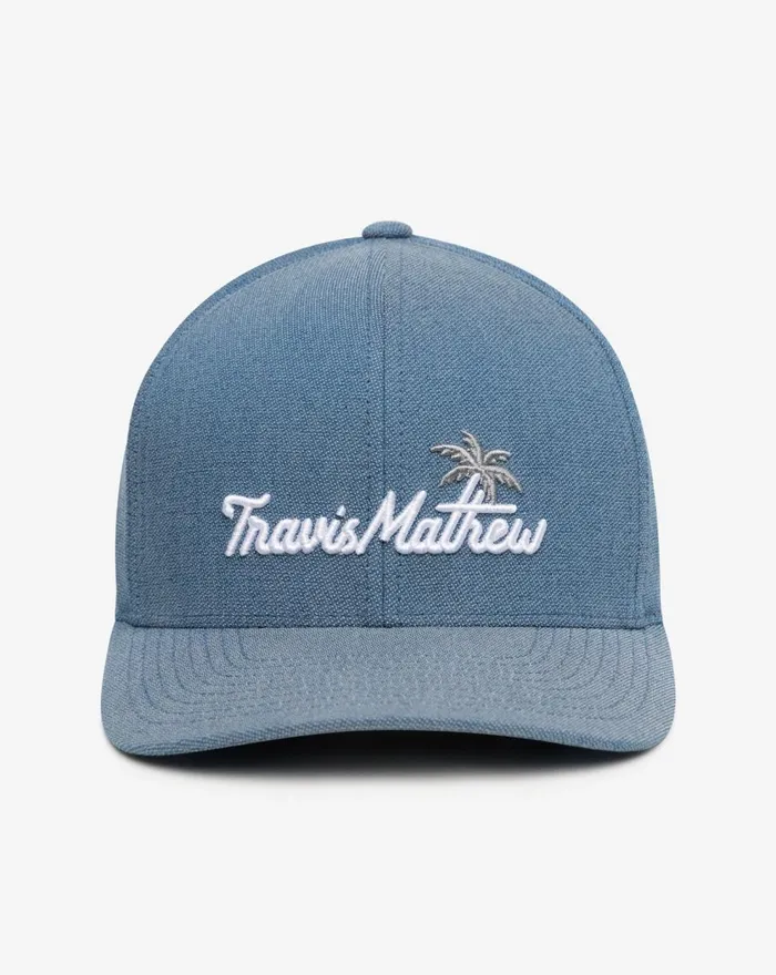 Accessories Snapbacks TravisMathew BAY ISLANDS SNAPBACK HAT Heather Mid Blue Accessories Snapbacks TravisMathew BAY ISLANDS SNAPBACK HAT Heather Mid Blue