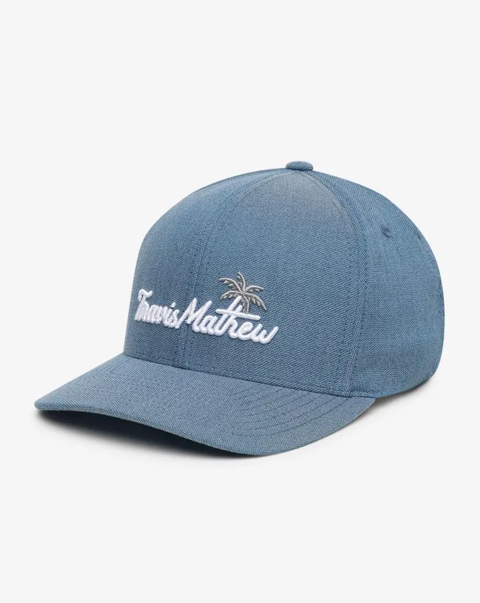 Accessories Snapbacks TravisMathew BAY ISLANDS SNAPBACK HAT Heather Mid Blue