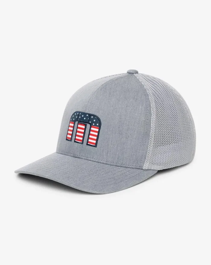 Accessories Snapbacks TravisMathew FLAG DAD SNAPBACK HAT Heather Grey