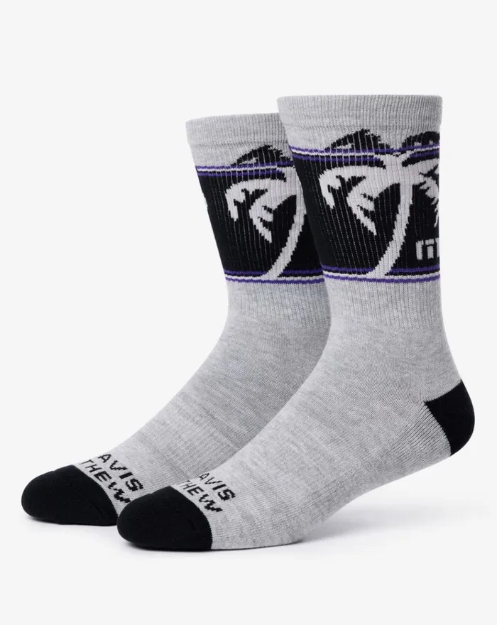 Accessories Socks TravisMathew THREE MILE BEACH CREW SOCK Heather Sleet