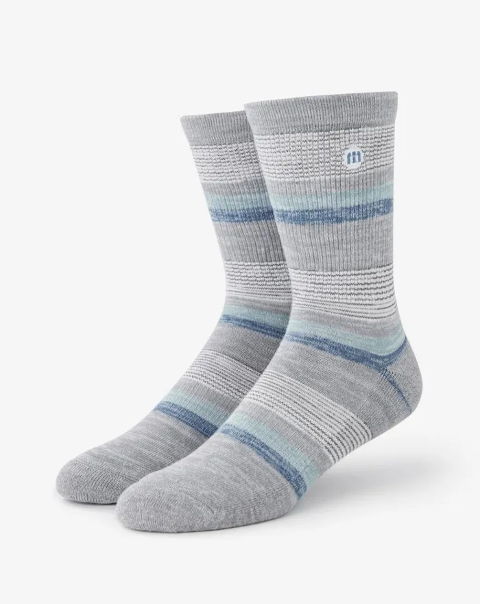 Accessories Socks TravisMathew UNDER THE SURFACE CREW SOCK White