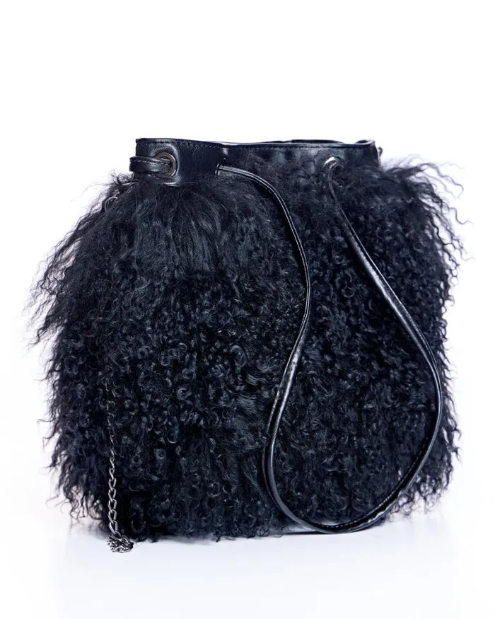 Accessories Women039s Maximilian Julia and Stella Tibetan Lamb Bag
