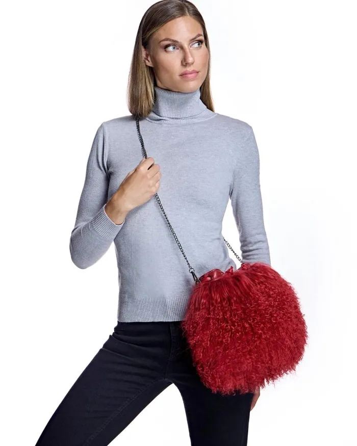 Accessories Women039s Maximilian Julia and Stella Tibetan Lamb Bag