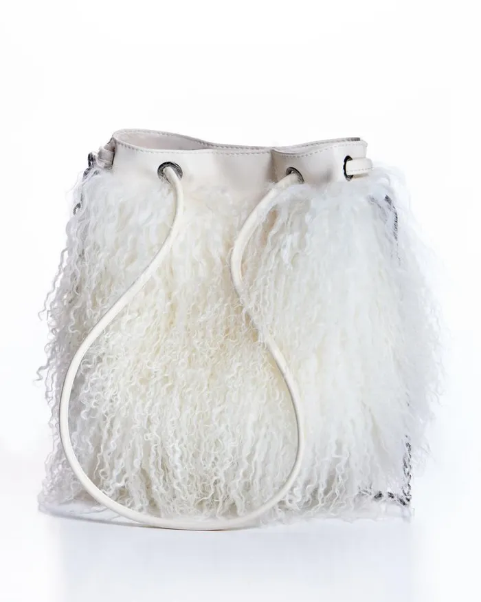 Accessories Women039s Maximilian Julia and Stella Tibetan Lamb Bag