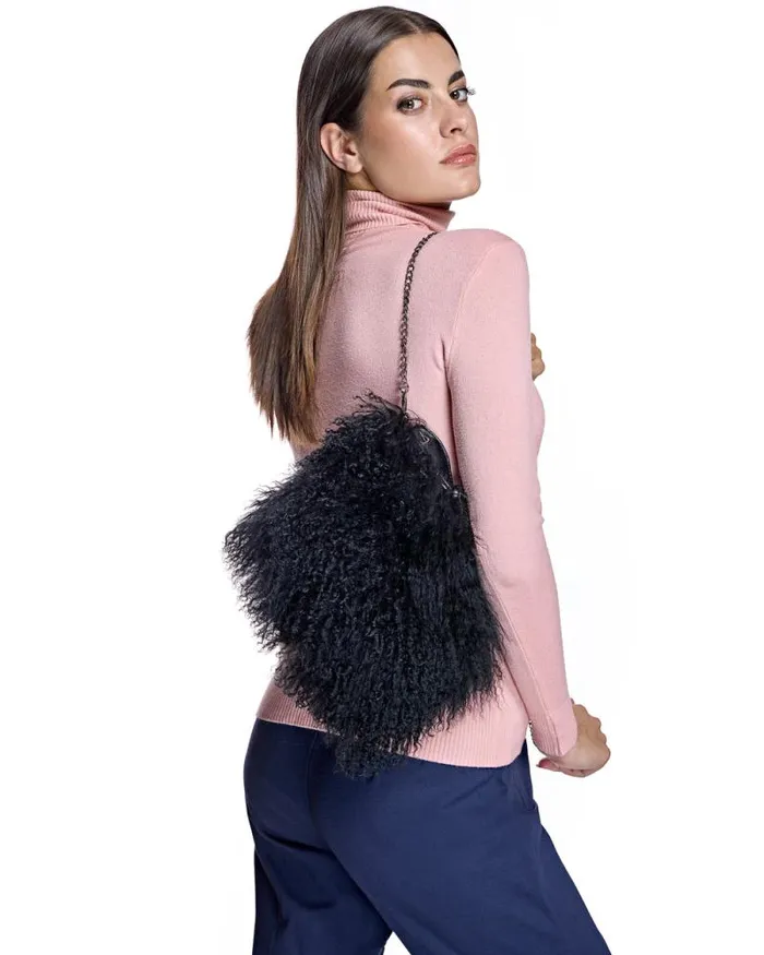 Accessories Women039s Maximilian Julia and Stella Tibetan Lamb Bag