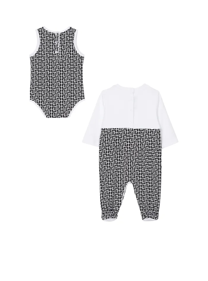 Balmain Baby 19 Months Kids Body 8211 2piece Set Black