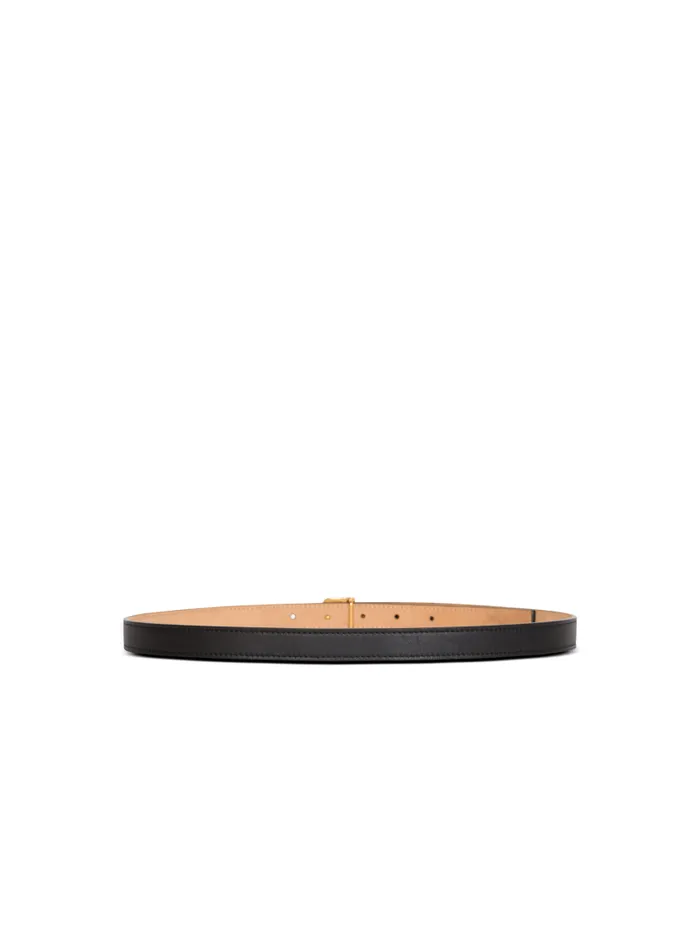 Balmain Belts Women Thin Calfskin BBelt Black