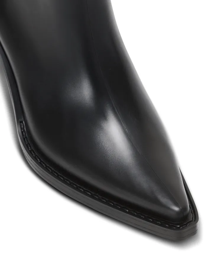 Balmain Boots Women Rubber Tess PB Cowboy Boots Black