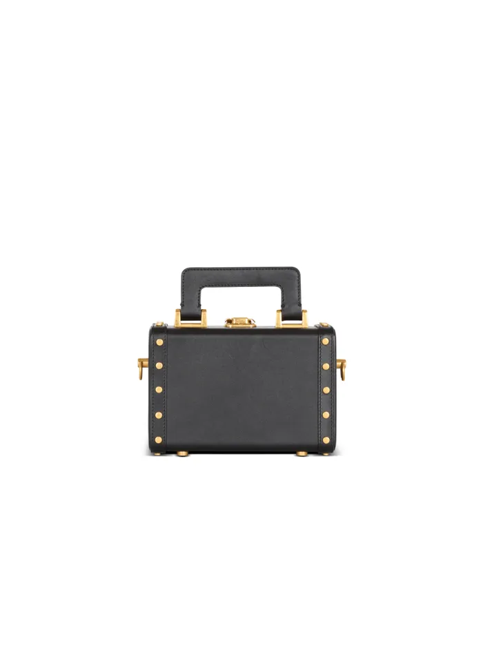 Balmain CrossBody Bags Men Camera Case Bag In Box Leather Black
