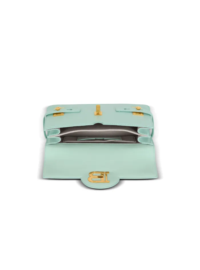 Balmain Crossbody Bags Women BBuzz Shoulder 24 Calfskin Bag Blue