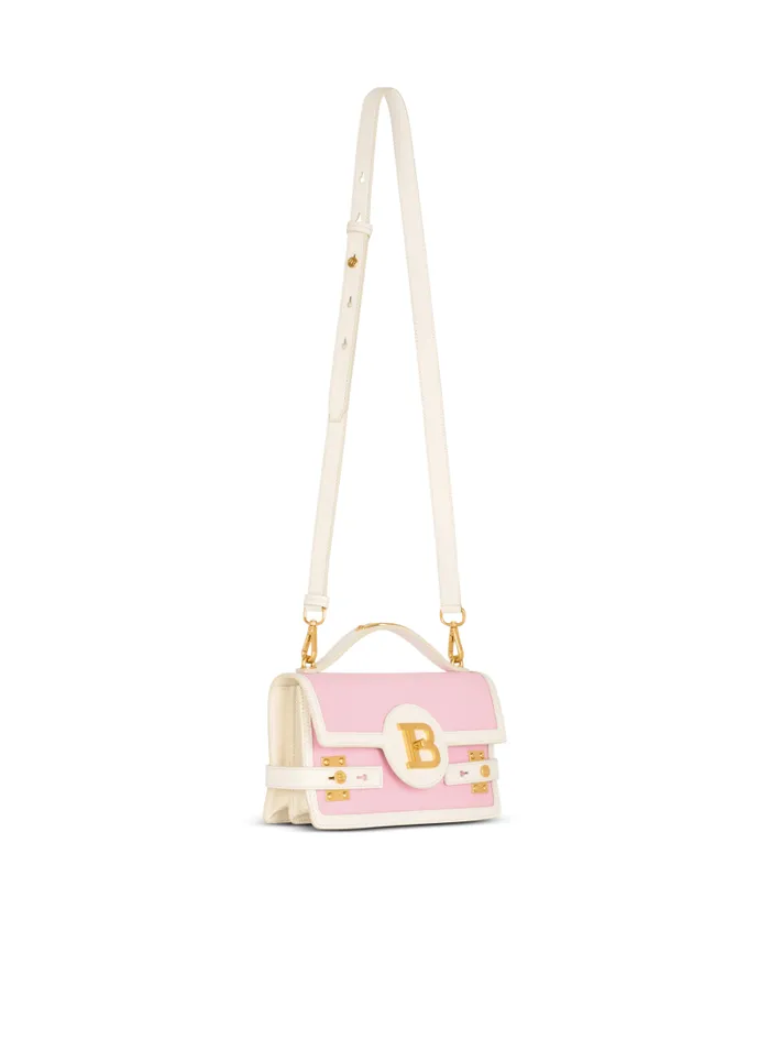 Balmain Crossbody Bags Women BBuzz Shoulder 24 Canvas And Leather Bag Pink