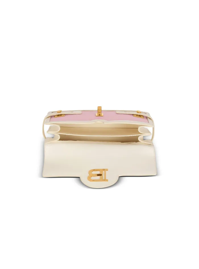 Balmain Crossbody Bags Women BBuzz Shoulder 24 Canvas And Leather Bag Pink