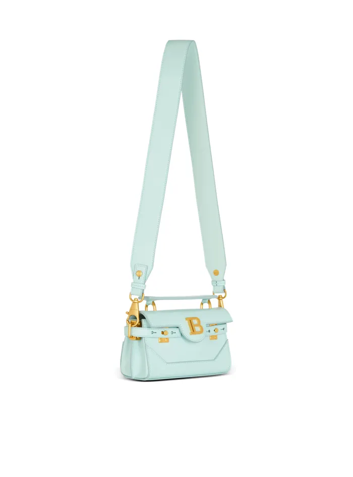 Balmain Crossbody Bags Women Calfskin BBuzz 19 Bag Blue