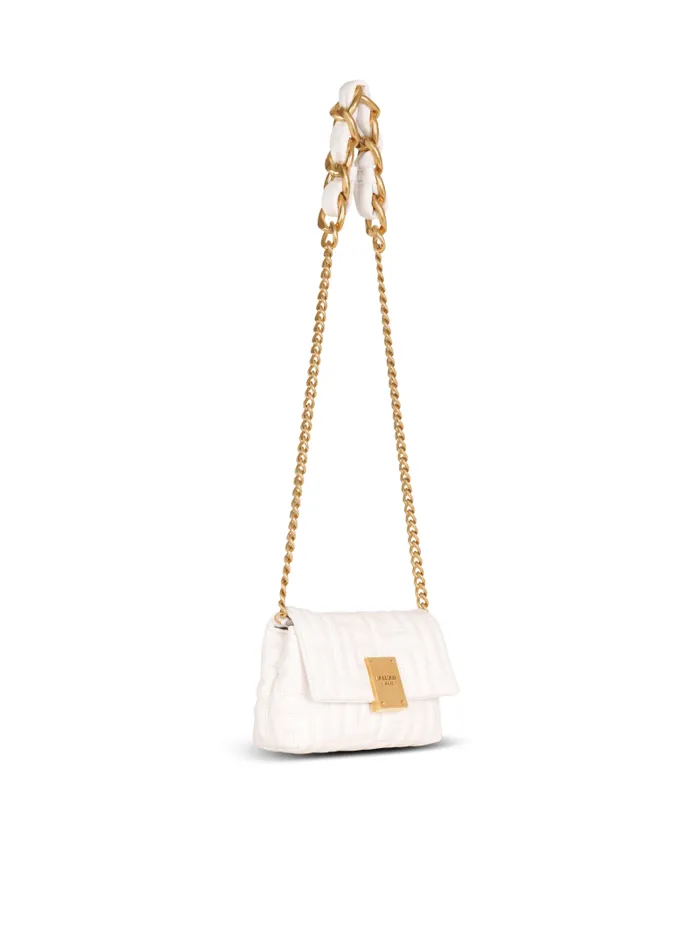 Balmain Crossbody Bags Women Mini 1945 Soft Bag In Quilted Leather Pink