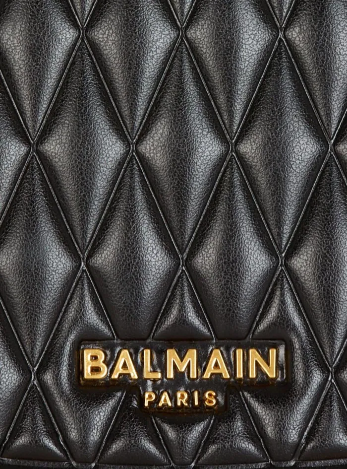 Balmain Crossbody Bags Women Quilted Medium Jolie Madame Bag Gold