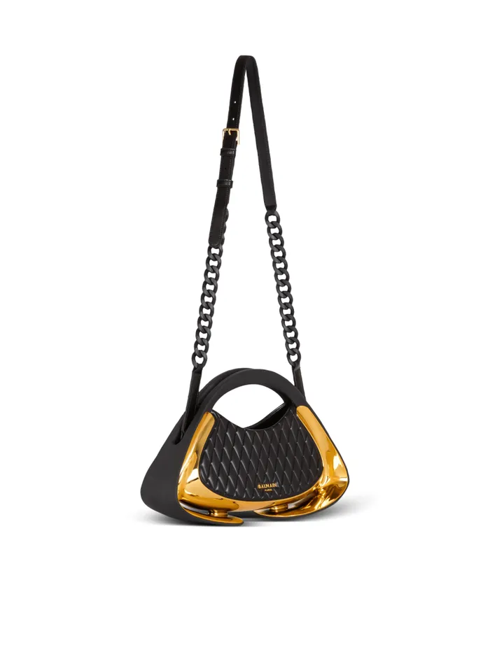 Balmain Crossbody Bags Women Quilted Medium Jolie Madame Bag Gold