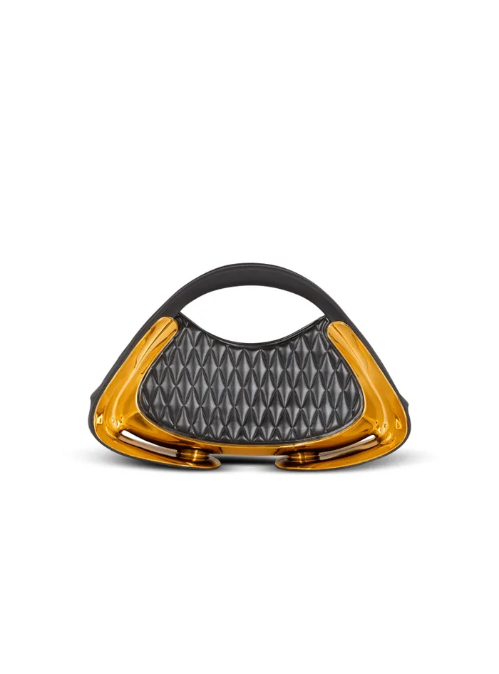 Balmain Crossbody Bags Women Quilted Medium Jolie Madame Bag Gold