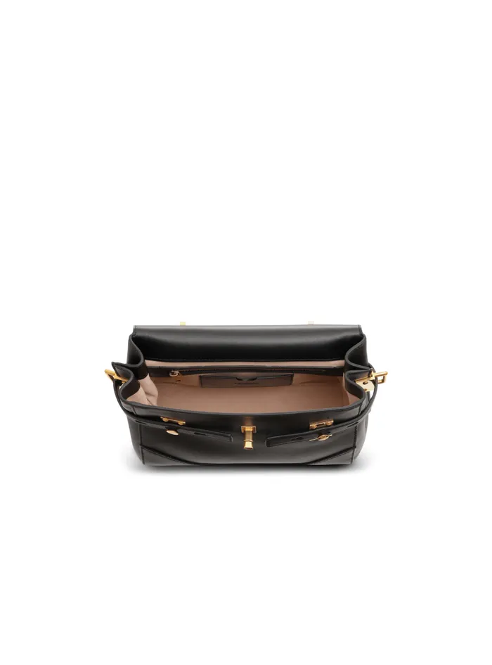 Balmain Crossbody Bags Women Smooth Leather BBuzz 23 Bag Black