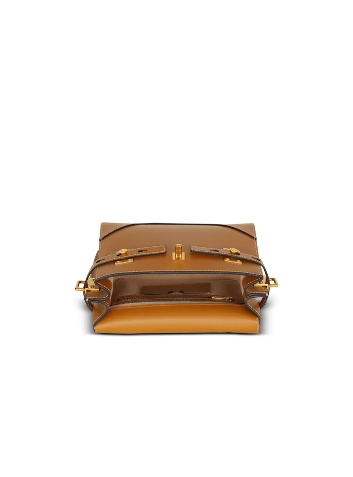 Balmain Crossbody Bags Women Smooth Leather BBuzz 23 Bag Brown