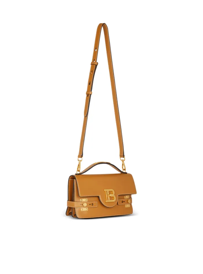 Balmain Crossbody Bags Women Smooth Leather BBuzz Shoulder 24 Bag Brown