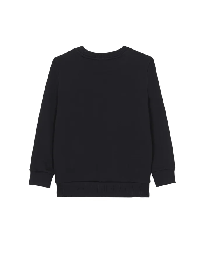 Balmain Girls 410 Years Kids Paris Sweatshirt Black