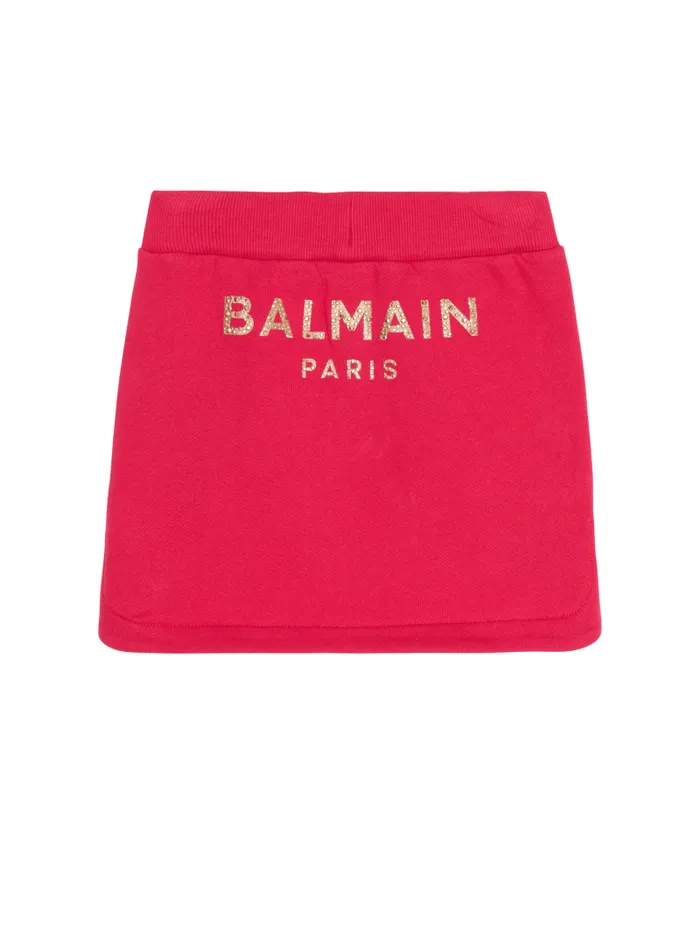 Balmain Girls 410 Years Kids Skirt With Embossed Buttons Pink