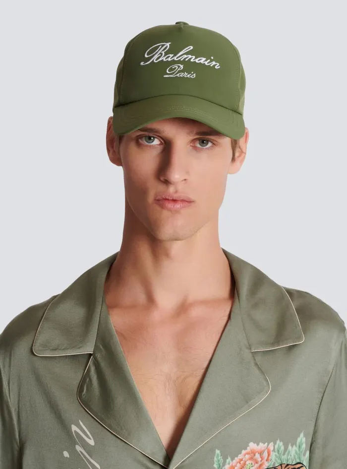 Balmain Hats And Caps Men Embroidered Paris Cap Khaki