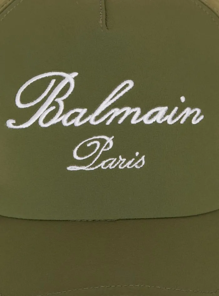 Balmain Hats And Caps Men Embroidered Paris Cap Khaki