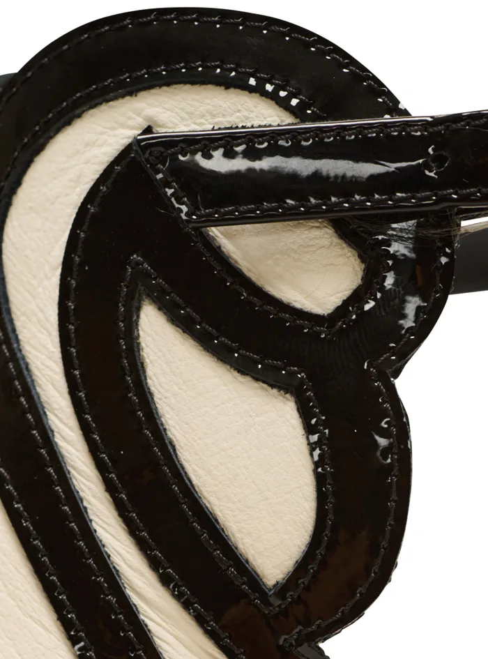 Balmain High Heels and Pumps Women Eden Sandals In Twotone Leather Black