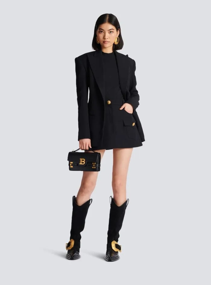 Balmain Knitwear Women 6button Knit Tshirt Black