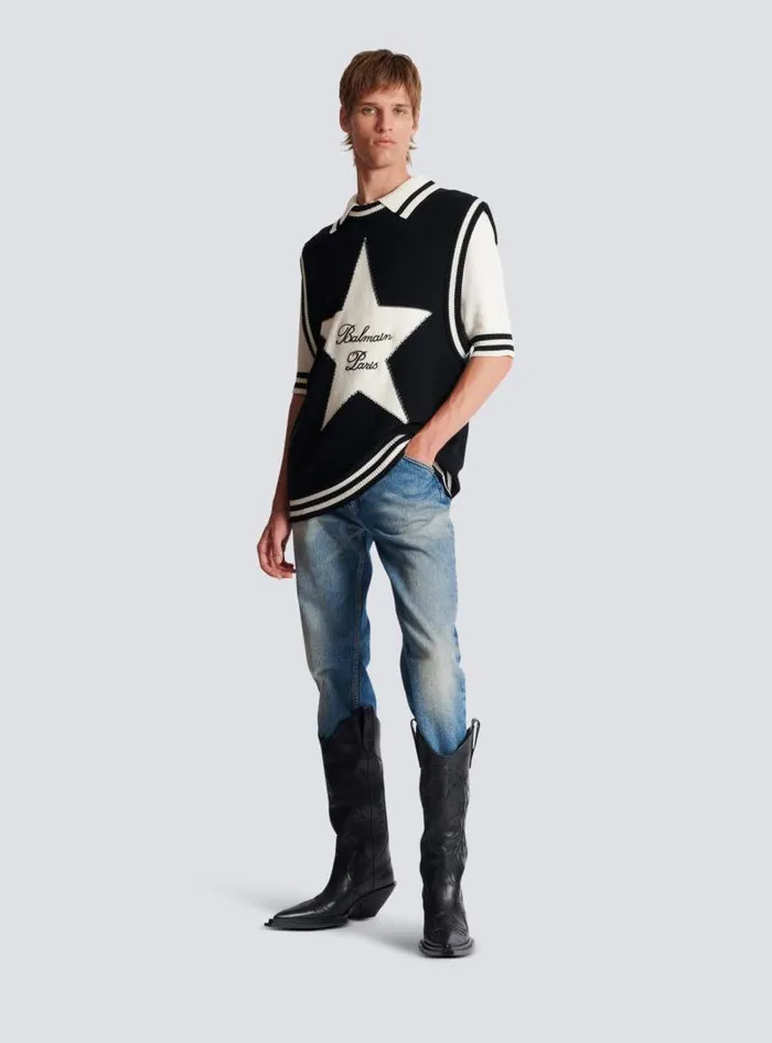 Balmain Shirts And Polos Men Signature Polo Shirt White