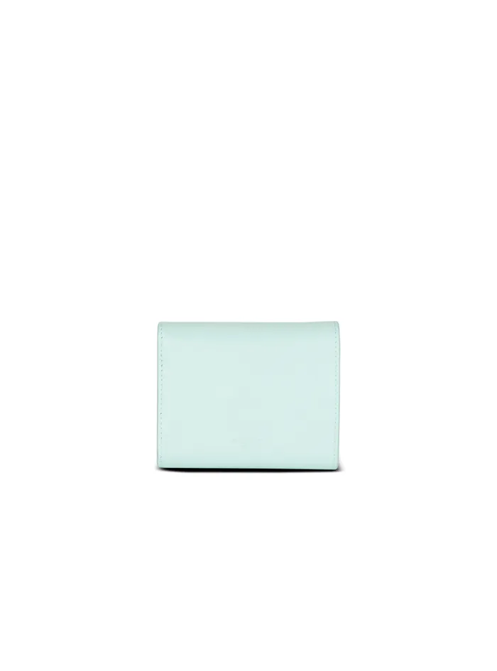 Balmain Small Leather Goods Women Calfskin BBuzz Trifold Wallet Blue